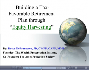 equity-harvesting